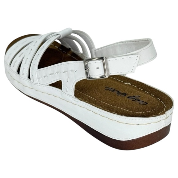 Easy Street Kehlani White Strappy Womens Sandals Size 7.5W - Picture 8 of 12